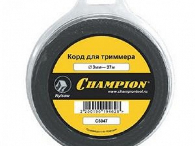 Струна CHAMPION Round 16 х 90м круглая желтая - сечение имеет высокую прочность