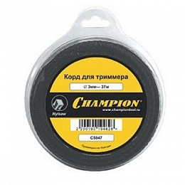 Струна CHAMPION Round 40 х 95м круглая желтая - сечение имеет высокую прочность