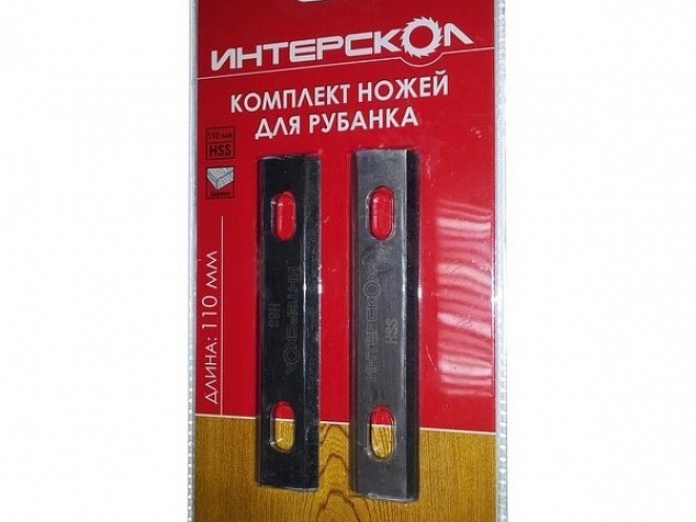 Комплект ножей ИНТЕРСКОЛ для рубанка Р-1101100М твердосплавные